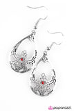 Paparazzi "Tranquil Twinkle" Red Earrings Paparazzi Jewelry