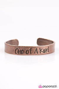 Paparazzi "Unique In Every Way" Copper Engraved ONE OF A KIND Bracelet Paparazzi Jewelry