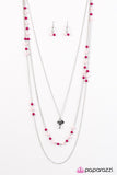 Paparazzi "A Lovely Time" Pink Necklace & Earring Set Paparazzi Jewelry