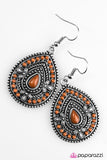 Paparazzi "Dropping Daylight" Brown Earrings Paparazzi Jewelry