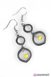 Paparazzi "Dancing Genie" Yellow Earrings Paparazzi Jewelry