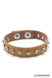 Paparazzi "Straight and Narrow" Brown Wrap Bracelet Paparazzi Jewelry