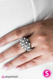 Paparazzi "Fashionably Fabulous" White Faux Pearl Rhinestone Silver Tone Ring Paparazzi Jewelry