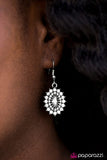 Paparazzi "Everyones A SHIMMER!" White Earrings Paparazzi Jewelry