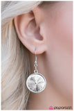 Paparazzi "Hypnotized" Silver BLOCKBUSTER Necklace & Earring Set Paparazzi Jewelry