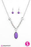 Paparazzi "Find Me Where The Wild Things Are" Purple Necklace & Earring Set Paparazzi Jewelry