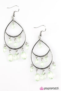 Paparazzi "Sparkling Soiree" Green  Earrings Paparazzi Jewelry