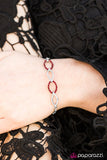 Paparazzi "Glitz and Glamour" Red Bracelet Paparazzi Jewelry