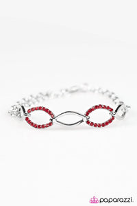 Paparazzi "Glitz and Glamour" Red Bracelet Paparazzi Jewelry