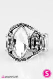 Paparazzi "I'll Have A Martini" White Ring Paparazzi Jewelry