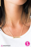 Paparazzi "Always BeYOUtiful" Gold Necklace & Earring Set Paparazzi Jewelry