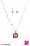 Paparazzi "Born To Roam" Orange Necklace & Earring Set Paparazzi Jewelry