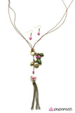Paparazzi "Inherently Intricate" Brass Necklace & Earring Set Paparazzi Jewelry