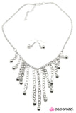 Paparazzi "A Twinkle in Time" Silver Necklace & Earring Set Paparazzi Jewelry