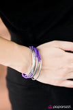 Paparazzi "Shimmer Over Here" Purple Seed Bead Silver Metallic Accent Bracelet Paparazzi Jewelry