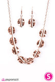 Paparazzi "Tribe, Tribe, Again" Copper Necklace & Earring Set Paparazzi Jewelry