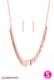 Paparazzi "She's a Beast" Copper Necklace & Earring Set Paparazzi Jewelry