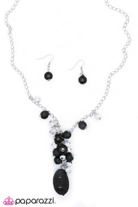 Paparazzi "Skyfall" Black Necklace & Earring Set Paparazzi Jewelry