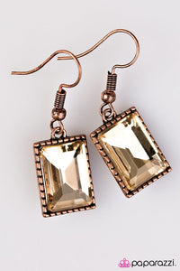 Paparazzi "Who Is The Fairest Of Them All?" Copper Earrings Paparazzi Jewelry