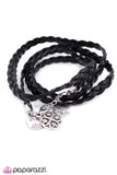 Paparazzi "All Wrapped Up" Black Bracelet Paparazzi Jewelry