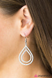 Paparazzi "Monsoon Sparkle" White Earrings Paparazzi Jewelry