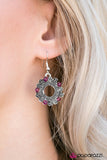 Paparazzi "Royal Rose Garden" Purple Earrings Paparazzi Jewelry