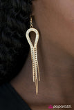 Paparazzi "Dallas Diva" Gold Earrings Paparazzi Jewelry