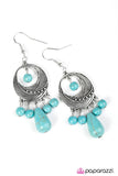 Paparazzi "Dunes Surfer" Turquoise Earrings Paparazzi Jewelry