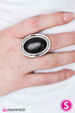 Paparazzi "A Rolling SANDSTONE" Black Ring Paparazzi Jewelry