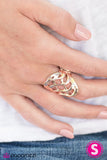 Paparazzi "Just The Wave You Are" Rose Gold Tone Airy Band Waves Ring Paparazzi Jewelry