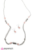 Paparazzi "All Dolled Up" Pink Necklace & Earring Set Paparazzi Jewelry
