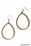 Paparazzi "Twinkle and Shine" Brass Earrings Paparazzi Jewelry