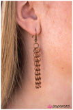 Paparazzi "Rise to Power" Copper Necklace & Earring Set Paparazzi Jewelry