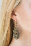 Paparazzi "Santa Rosa Shimmer" Brass Earrings Paparazzi Jewelry