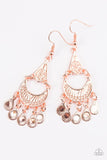 Paparazzi "Shimmering Sands" Copper Earrings Paparazzi Jewelry