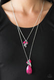 Paparazzi "Wildly Wonderful" Pink Necklace & Earring Set Paparazzi Jewelry