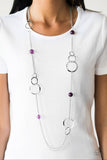 Paparazzi "Keepin It Cali" Purple Necklace & Earring Set Paparazzi Jewelry