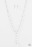 Paparazzi "Diva Deluxe" White Necklace & Earring Set Paparazzi Jewelry