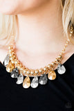 Paparazzi "La DIVA Loca" Gold Necklace & Earring Set Paparazzi Jewelry