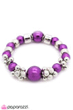 Paparazzi "Arm Candy" Purple Bracelet Paparazzi Jewelry