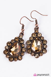 Paparazzi "Release Your Inner Sparkle" Copper Earrings Paparazzi Jewelry