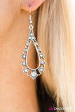 Paparazzi "Girl Glam" White Earrings Paparazzi Jewelry