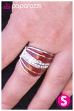 Paparazzi "Borderline Bombshell" Red Ring Paparazzi Jewelry