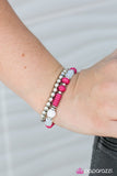 Paparazzi "My Dance Card Is Full" Pink Bracelet Paparazzi Jewelry