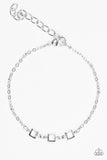Paparazzi "All I Have To Do Is GLEAM" White Bracelet Paparazzi Jewelry