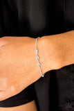 Paparazzi "All I Have To Do Is GLEAM" White Bracelet Paparazzi Jewelry