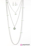 Paparazzi "Runway Shine" Green Necklace & Earring Set Paparazzi Jewelry