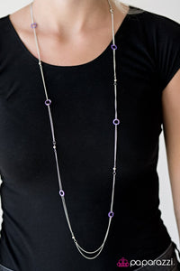Paparazzi "West Coast Fashion" Purple Necklace & Earring Set Paparazzi Jewelry