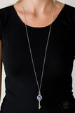 Paparazzi "Unlock Every Door" Purple Necklace & Earring Set Paparazzi Jewelry
