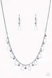 Paparazzi "Twinkle At Twilight" Purple Necklace & Earring Set Paparazzi Jewelry